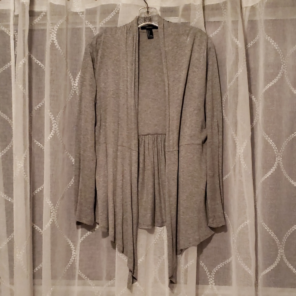 Asymmetric long sleeve cardigan